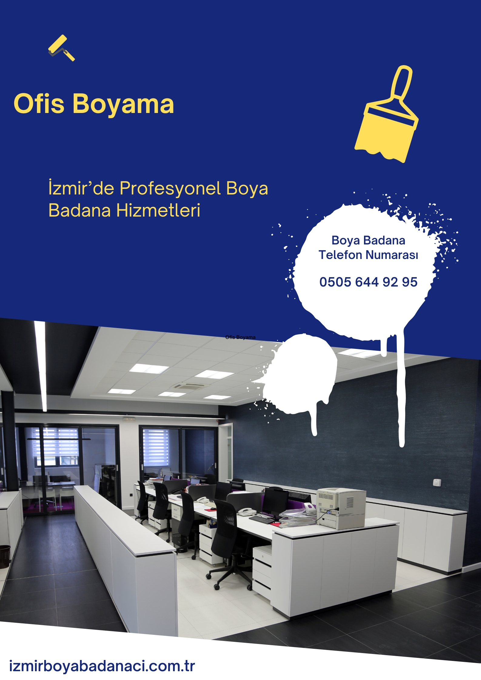 Ofis ve iş yerleri için profesyonel boya badana hizmetleri. Hızlı ve kaliteli çözümler.